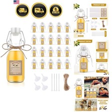 20Pcs 4 oz Swing Top Glass Bottles for Vanilla Extract Homemade,Flip Top Glas... picture