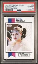 2024 TOPPS STAR WARS THROWBACK THURSDAY PADME AMIDALA TBT VARIATION PSA 10 POP 1 picture