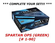 Upper Deck Halo Legacy SPARTAN OPS (Green) 1-90 Complete Your Set / You Pick picture