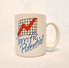 1986 Halmark Cards Hotlines Terrific Potential Work Mug Cup 80's Coffee Tea picture