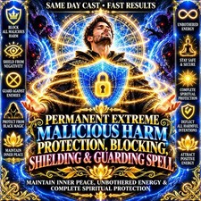Permanent Extreme Malicious Harm Protection, Blocking Shielding & Guarding Spell picture