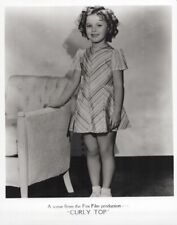Shirley Temple smiling pose by chair 1935 Curly Top 8x10 inch photo picture