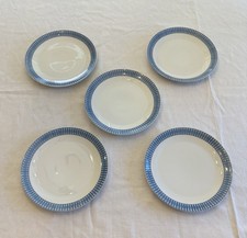 5 Vintage Arzberg Germany Form 2025 Dinner Plates 9.5” Lunch 111 Blue Orange MCM picture