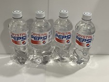Four Crystal Pepsi Clear Cola 4x 20 FL OZ Bottle Unopened picture