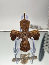 Very Rare Spiritual Gold Byzantine Cross Recovered from a Shipwreck #2 picture
