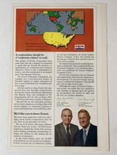 1981 Exxon Gas Station Print Ad Joan Williams Dying Oil Field picture