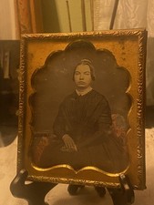 c.1850s Daguerreotype Beautiful Young Woman 6th Plate Original Seals No Case picture