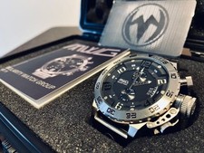 MWG MZ79 02 Chronograph Watch 48mm Diver 100M Quartz Seiko YM91 Japan picture