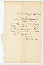 1875 Handwritten Letter H.C. Carr Note Regarding Beans Payment Winthrop, Maine picture