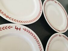 4 RARE VINTAGE 4-H CLUB LOS ANGELES RESTAURANT WARE PLATES 4H YOUTH SO CAL picture