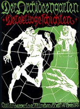 Der Orchideengarten 1920s Horror Poster - Vintage German Print 24x36” 🕸️ picture