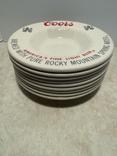 Vintage Coors Beer Ceramic Ashtray 5 3/4 Inch Promotional 1960s Logo picture