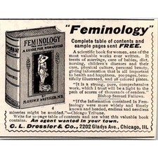 C. L. Dressier & Co. Feminology Scientific Chicago IL 1903 Clipping SAI6-S28 picture