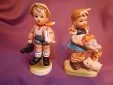 INARCO 'Just Kids' Vintage Ceramic Bisque Figurine with BONUS Figurine (1964) picture