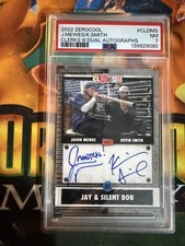 Kevin Smith & Jason Mewes Dual Autograph 2022 Zerocool Clerks III PSA 7 Pop 1 picture