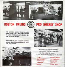 1971 Boston Bruins Pro Hockey Shop Advertisement Massachusetts NHL Hockey DWF21 picture