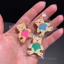 VTG 80s Sanrio Teddy Bears ERASERS Set Lot Tweedle Dee Dee Bear Showa Sealed NOS picture