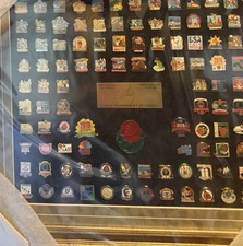 121st Tournament of Roses Limited Edition Pin Collection Framed Display picture
