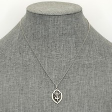 Vintage Creed Sterling Silver Holy Spirit Descending Dove Pendant Necklace picture