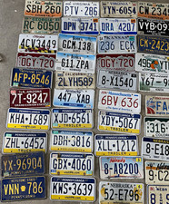 50 Mixed lot of collectible US license plates - PA MT NE VA CA CO various years picture