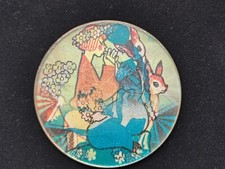 Rare Giant 62mm USSR Lenticular Pin Badge Mavka Forest Song Soviet Ukraine picture