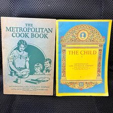 Antique Metropolitan Life Cook Book & The Child Dr Ira S Wile Booklet Lot picture