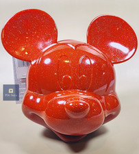 Disney Parks Loungefly Red Glitter Mickey Mouse Head Molded Crossbody Bag NWT picture