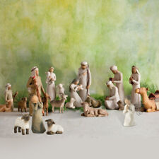 20pcs Willow Tree Nativity Figures Set Christmas Statue Hand Painted Decor Gift picture