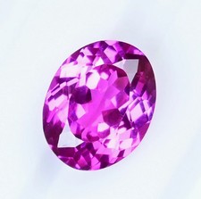 6.85 Ct Natural Pink Rhodolite Garnet Raspberry Oval Cut Loose Gemstone 28R picture