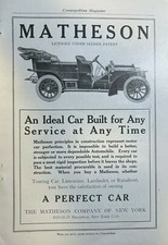 1907 Advertisement Matheson Automobile Company picture