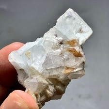 256 CT Terminated Natural Aquamarine Crystal with Quartz and micaPakistan picture