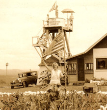 C.1930 RPPC BRANSON, MO, HIGHWAY 65, CHULA VISTA GAS STATION PHOTO Postcard P48 picture