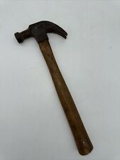 Vintage Dunlap 16 oz Curved Claw Hammer Wood Handle USA Head Loose Needs Wedge picture