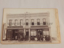 Casselton Dakota Territory D.T. Walters Buchholz storefront cabinet card photo picture