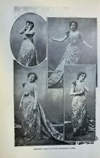 1899 Vintage Magazine Illustration Actress Margaret Anglin Four Action Poses picture