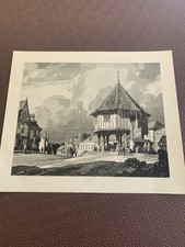 L R Squirrel 1941 Vintage Prints Wymondham Market Cross, Norfolk picture