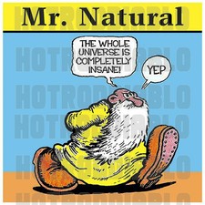 MR. NATURAL  RAT FINK HOT ROD  BIKER MOTORCYCLES TOOLS GUNS STICKER picture