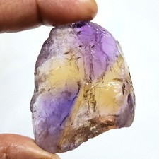 Gorgeous Yellow And Purple Ametrine Raw 324 Crt Ametrine Rough Loose Gemstone picture