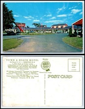 NEW HAMPSHIRE Postcard - Hampton, Town & Beach Motel BZ3 picture