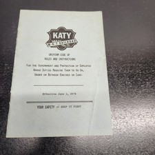 Katy M-k-t Railroad Employee Safety Rules Booklet 1976 Ephemera picture