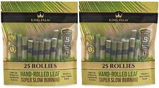 King Palm | Rollie | Natural | Prerolled Palm Leafs | 2 Packs of 25Each =50Rolls picture