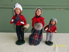 Set of 3 Byers' Choice Traditional Christmas Family Carolers Limited Edition picture