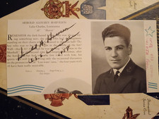 Lt. (jg) HEROLD A. HARVESON KIA Pearl Harbor Signed USNA 1937 Yearbook Photo picture