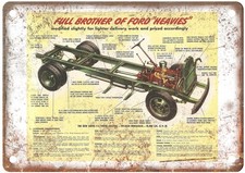 1948 Ford Light Duty Truck Vintage Auto Ad Retro Look Metal Sign AN3181 picture