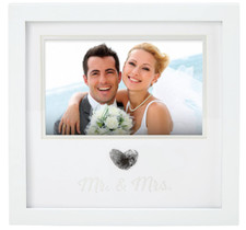 NEW Pearhead Heart Thumbprint 4x6 Keepsake Photo Frame  picture