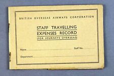 BOAC STAFF TRAVELLING EXPENSES RECORD 1943 WW2 B.O.A.C. picture