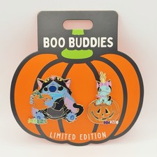 2026 DSSH DSF Boo Buddies Stitch Scrump Halloween 2 Pin Set LE 400 Hollywood picture