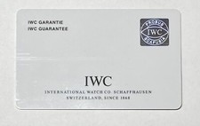 Authentic IWC Schaffhausen Ingenieur Warranty Guarantee Certificate Card Stamped picture