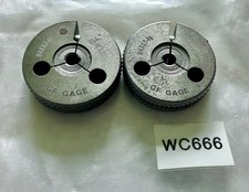 GF GAGE M4 X .7 6g METRIC THREAD RING GAGES 4 0.7 GO NO GO = 3.523 & 3.433 picture