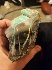 Tree Frog Ribbon Variscite In Onyx Australia Lapidary Rough 1lb 13oz picture